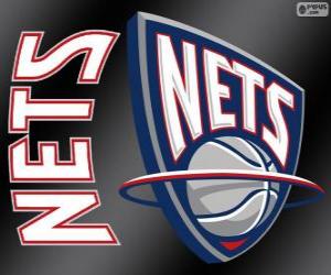 Logo New Jersey Nets, NBA team. Atlantic Division, Eastern Conference puzzle