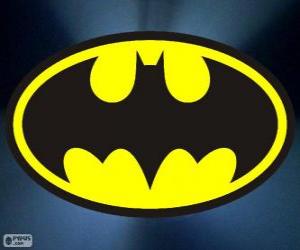 Logo of Batman, the bat puzzle