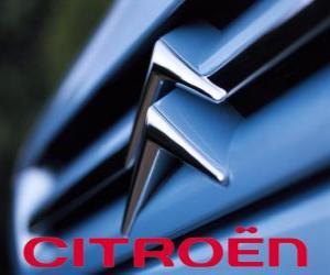 Logo of Citroën, French brand cars puzzle