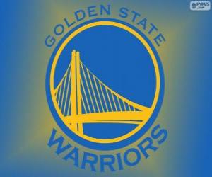 Logo of Golden State Warriors, NBA team. Pacific Division, Western Conference puzzle