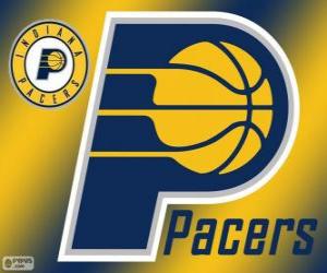 Logo of Indiana Pacers NBA team. Central Division, Eastern Conference puzzle