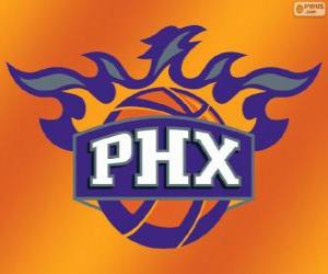 Logo of Phoenix Suns, NBA team. Pacific Division, Western Conference puzzle