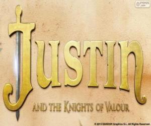 Logo of the film Justin and the Knights of Valour puzzle