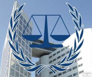 Logo of the ICC, International Criminal Court puzzle