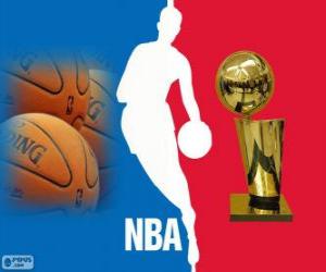 Logo of the NBA, professional basketball league in the United States of America puzzle