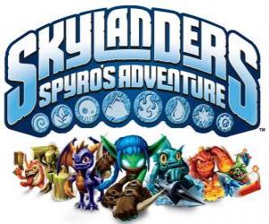 Logo of the video game from Spyro the Dragon, Skylanders: Spyro's Adventure puzzle