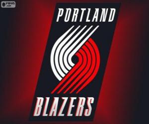 Logo Portland Trail Blazers, NBA team. Northwest Division, Western Conference puzzle