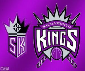 Logo Sacramento Kings, NBA team. Pacific Division, Western Conference puzzle