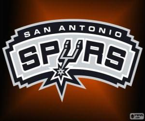 Logo San Antonio Spurs, NBA team. Southwest Division, Western Conference puzzle