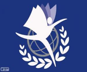 Logo UNITAR, United Nations Institute for Training and Research puzzle