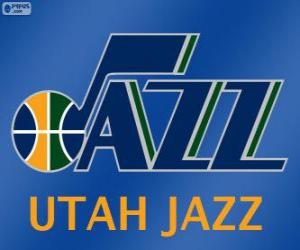 Logo Utah Jazz, NBA team. Northwest Division, Western Conference puzzle