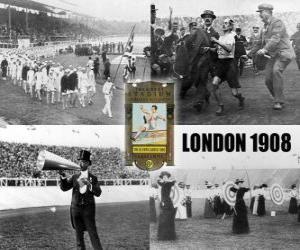 London 1908 Olympics Games puzzle & printable jigsaw