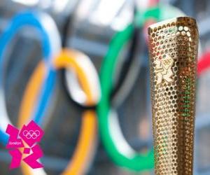 London 2012 Olympic torch puzzle
