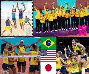 London 2012 women's volleyball puzzle