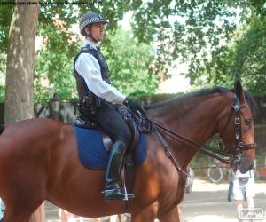 London police on horseback puzzle