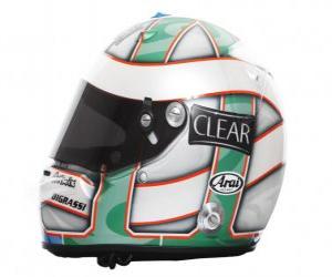 Lucas di Grassi helmet 2010 puzzle