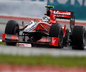 Lucas di Grassi - Virgin - 2010 Sepang puzzle