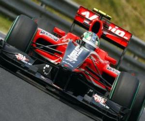 Lucas di Grassi - Virgin - 2010 Hungarian Grand Prix puzzle