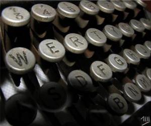 Lyrics of an old typewriter puzzle