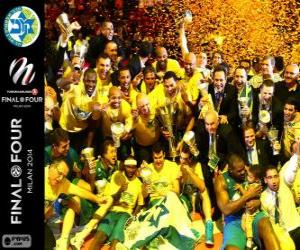 Maccabi Electra Tel Aviv, Euroleague Basketball 2014 champion puzzle