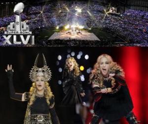 Madonna in the Super Bowl 2012 puzzle