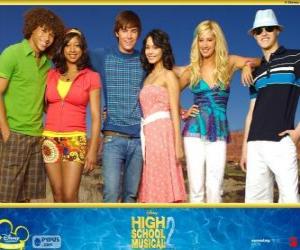 Main characters from High School Musical 2 puzzle