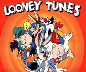 main characters of Looney Tunes puzzle