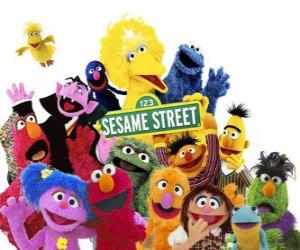 Main characters of Sesame Street puzzle