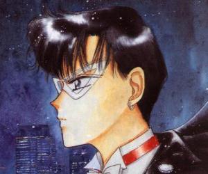 Mamoru Chiba or Darien Shields becomes the hero Tuxedo Mask, a masked man dressed in tails puzzle