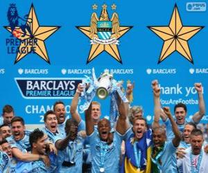 Manchester City, Premier League 2013-2014 champion, England Football League puzzle