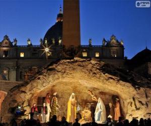 Manger of plaza de San Pedro in Rome puzzle