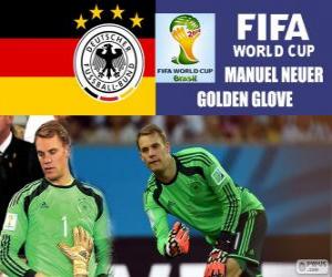 Manuel Neuer, Gold Glove. Brazil 2014 Football World Cup puzzle