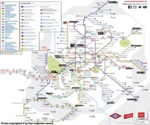 Map of the Madrid Metro puzzle