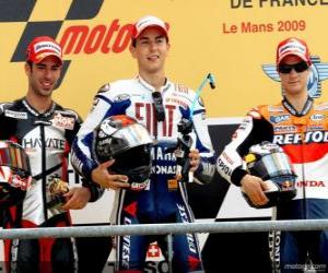 Marco Melandri in the podium puzzle