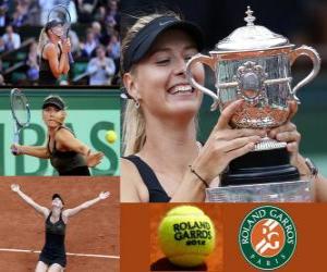 Maria Sharapova Roland Garros 2011 Champion puzzle