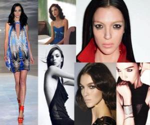 Mariacarla Boscono is an Italian model puzzle