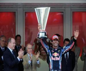 Mark Webber celebrated his victory in Monte-Carlo, Monaco Grand Prix (2010) puzzle