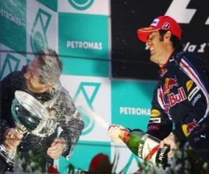 Mark Webber in the podium puzzle