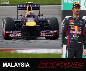 Mark Webber - Red Bull - 2013 Malaysia Grand Prix, 2º classified puzzle