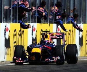 Mark Webber - Red Bull - Hungaroring, Hungarian Grand Prix 2010 puzzle