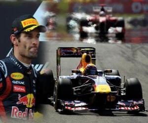 Mark Webber - Red Bull - Istanbul, Turkey Grand Prix (2011) (2nd place) puzzle