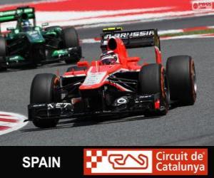 Max Chilton - Marussia - Circuit de Catalunya, Barcelona, 2013 puzzle