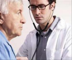 Medical or doctor with a stethoscope prepared for the auscultation of a patient puzzle