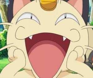 Meowth, a Pokemon very playful puzzle