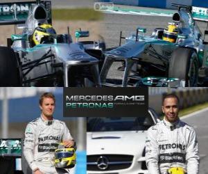 Mercedes AMG Petronas F1 Team 2013 puzzle