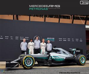 Mercedes F1 Team 2016 puzzle