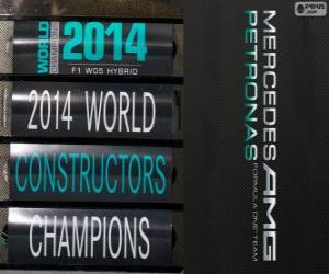 Mercedes F1 Team champion 2014 puzzle