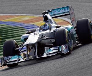 Mercedes MGP W02 - 2011 - puzzle