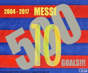 Messi 500 goals puzzle