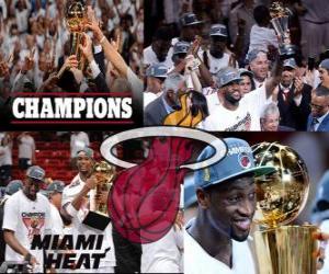 Miami Heat 2012 NBA Champion puzzle